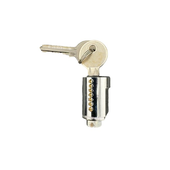 Seven Pin Lock Core Steel- 2 Keys  - Preowned - Picture 1 of 3